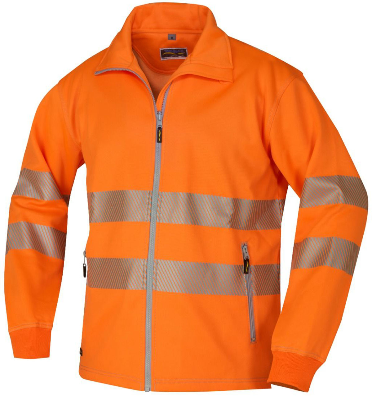 1361_orange Wikland 1361 Herren Sweatjacke EN ISO 20471 Kl. 2