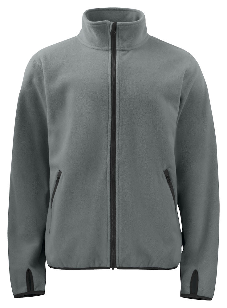 2327-grey ProJob 2327 Polarfleece Jacke mit Kontrastelementen