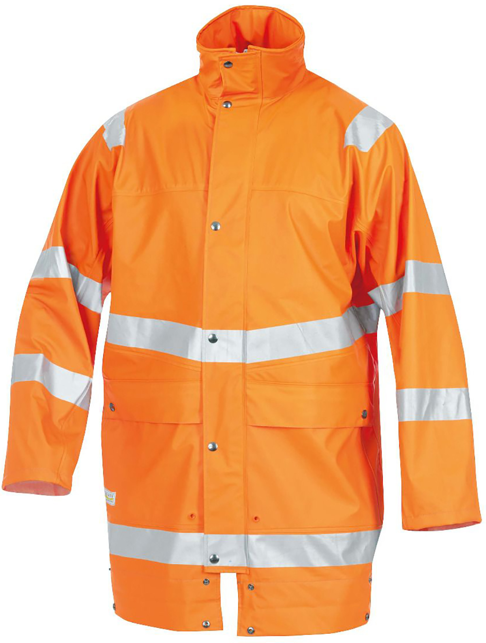 9362-orange Wikland 9362 PU Regenjacke uni EN ISO 20471 Kl. 3 & EN 343 Kl. 3/1