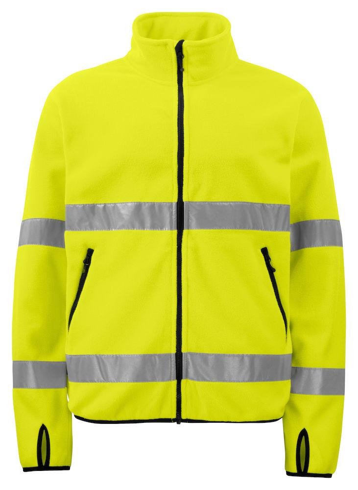 6327-gelb ProJob 6327 Warnschutz Polar Fleece Jacke EN ISO 20471 Kl. 3