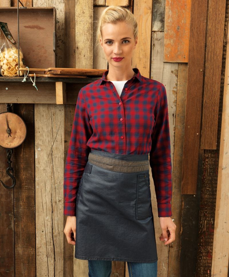 PR135-foto DISTRICT Waxed Look Denim Premier 135