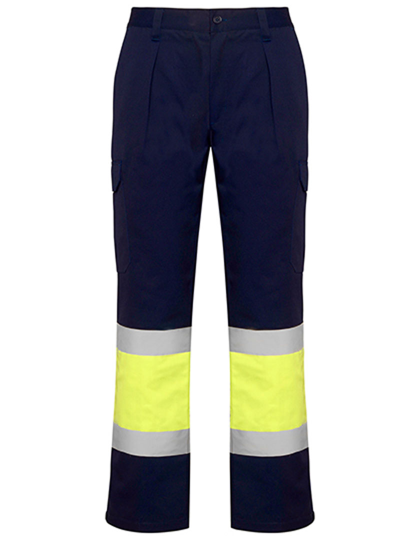 navy/ fluor yellow