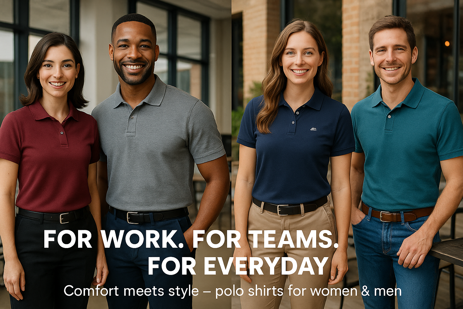 Poloshirts für Damen & Herren – Stilvolle Polo T-Shirts für Job, Team & Alltag