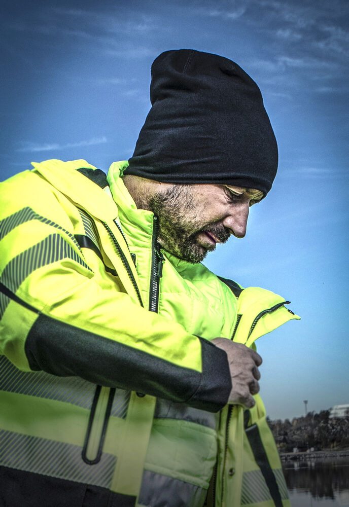 ProJob 6444 Gesteppte Leichte Jacke - Zip-in Innenjacke EN ISO 20471 Klasse 3