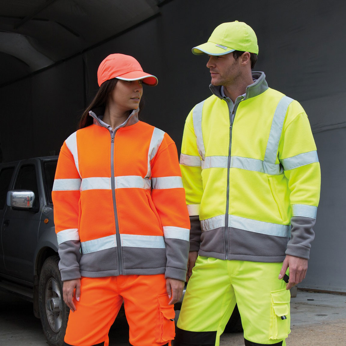 R329X-R327X-couples-2017_reflective Safety Microfleece Jacket SafeGuard RT329