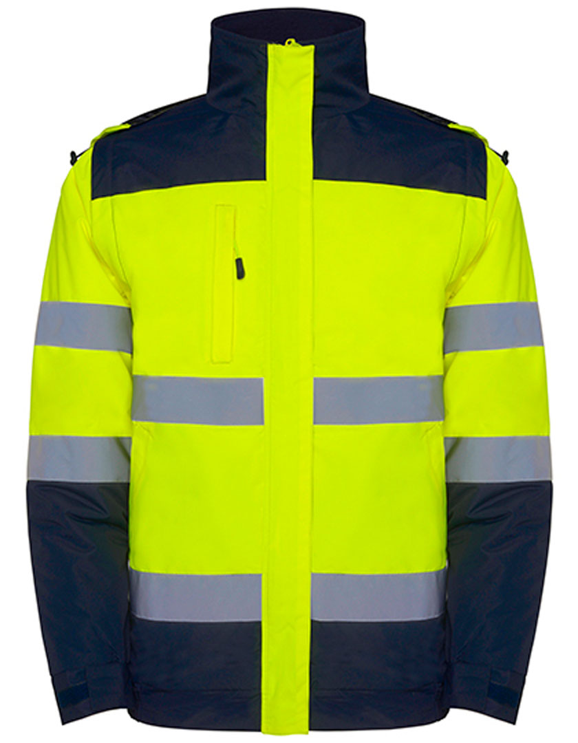 navy/ fluor yellow