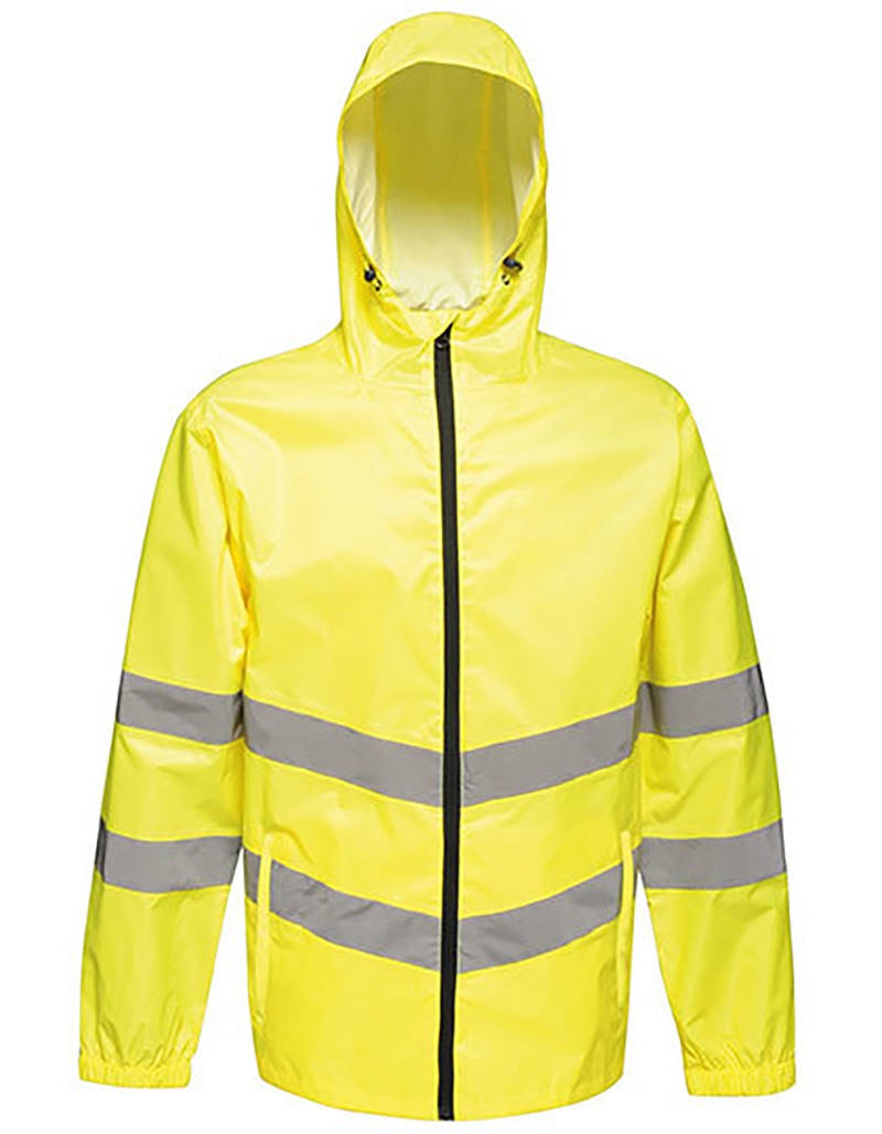 RG497-signalyellow Hi-Vis Pro Packaway Jacket Regatta RG497