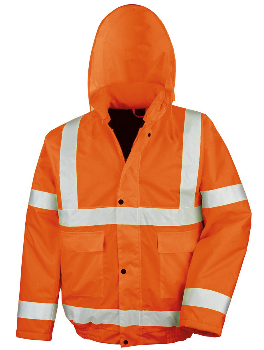 R217X_fluorescent_orange_front High Vis Winter Blouson SafeGuard RT217