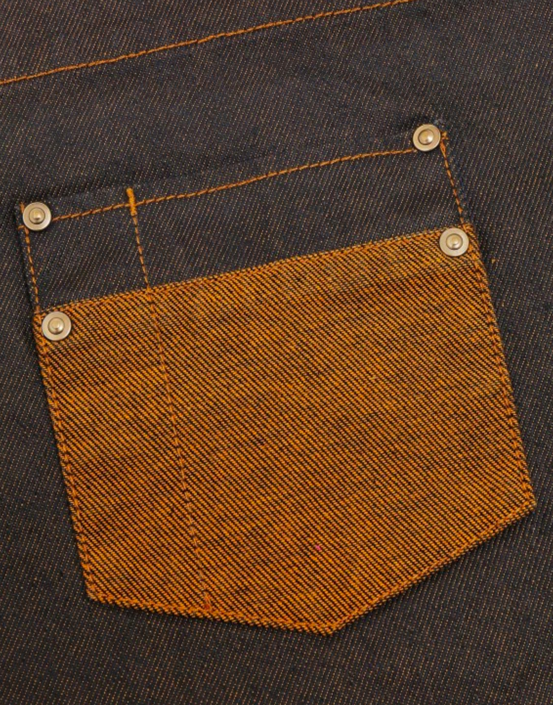 Detailansicht black / tan denim