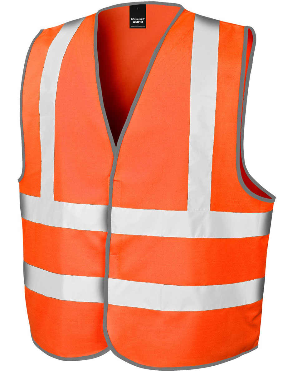 R201X_Orange_2012 High Vis Motorway Vest SafeGuard RT201