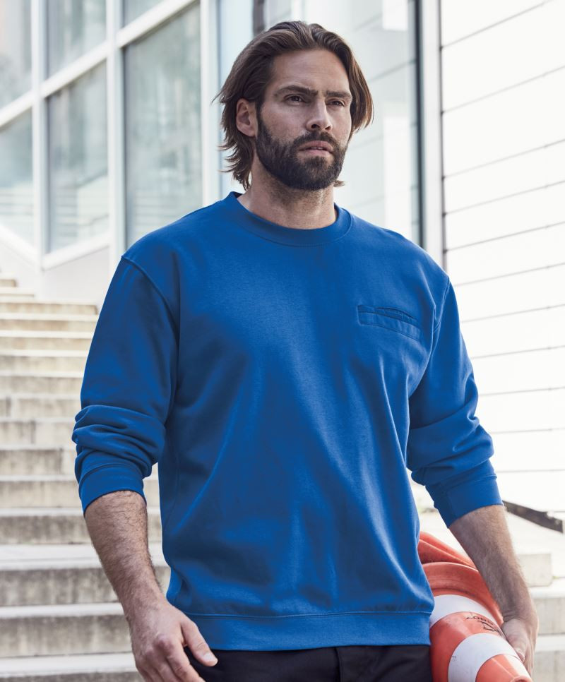 Men's Round Sweat James&Nicholson Pocket JN924