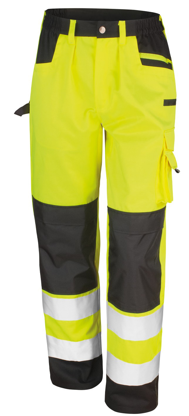 R327X_yellow_front Safety Cargo Trouser SafeGuard RT327