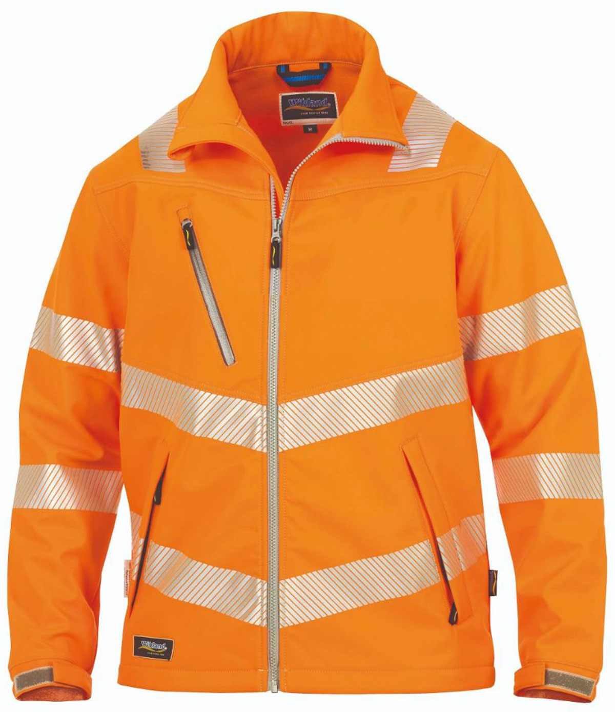 9622_orange Softshell Jacke EN ISO 20471 Wikland 9622