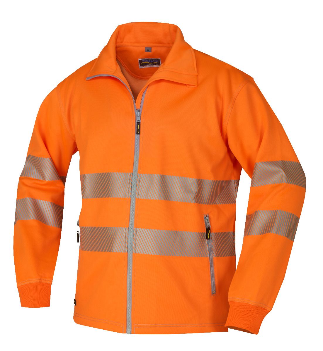 1331-warnorange Wikland 1331 Herren Sweatjacke EN ISO 20471 Kl. 3