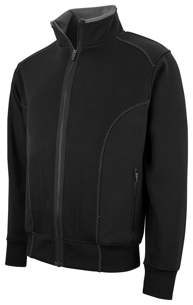ProJob 2121 Sweatshirt Jacke mit Kontrast RV