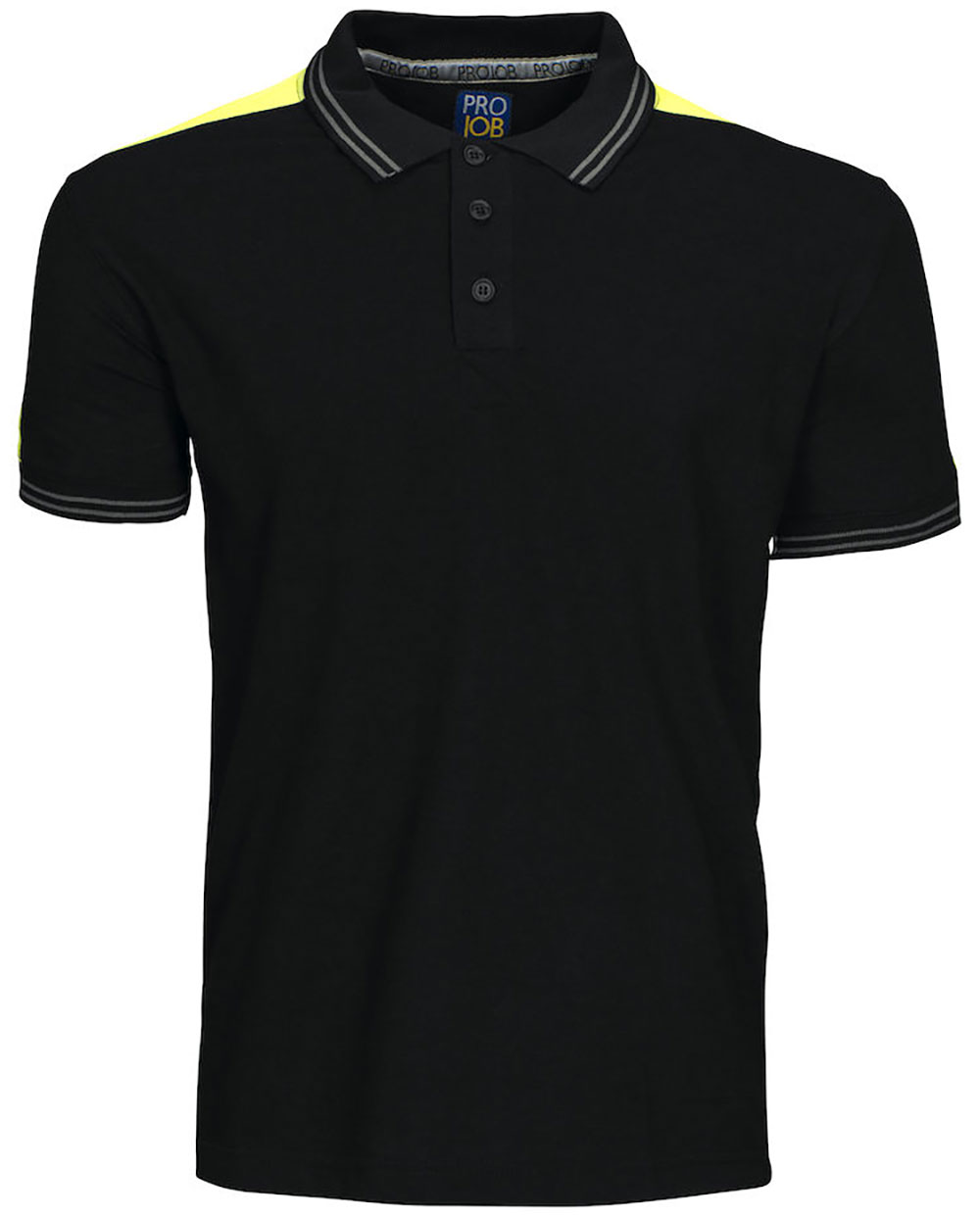 2018-schwarz-gelb ProJob 2018 Polo Piqué