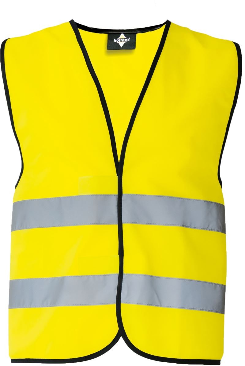 KXVW-yellow Basic Safety Vest Korntex KXVW