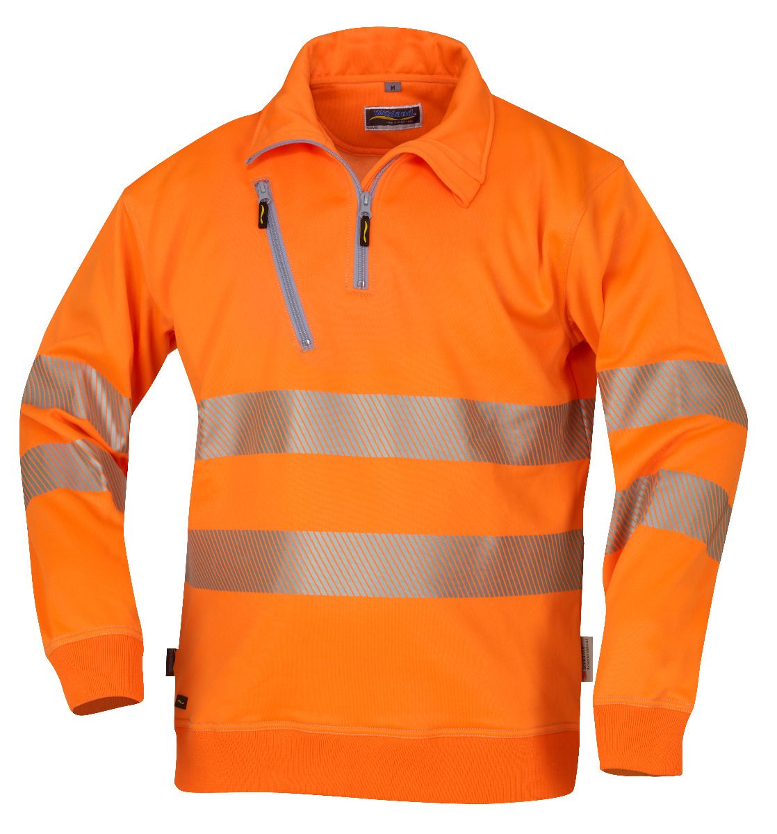 1321-orange Wikland 1321 Herren Sweatshirt EN ISO 20471