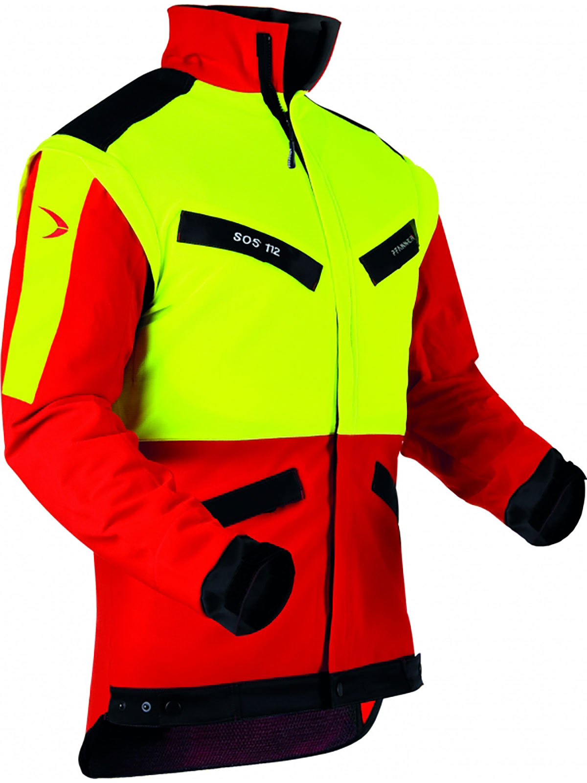 804163-rot-gelb Pfanner Forstjacke Cordura 804163 rot-gelb