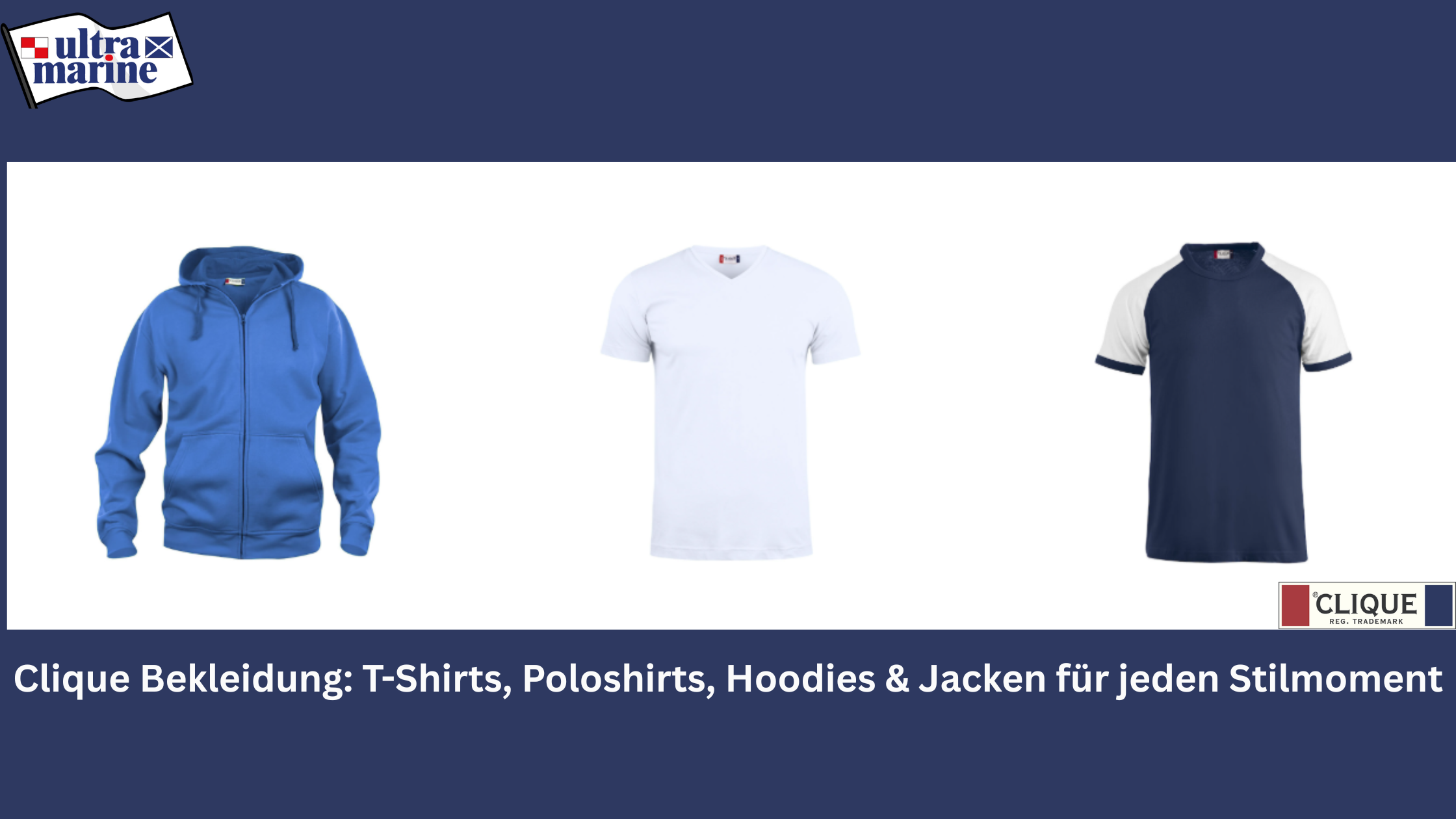 Clique Bekleidung: T-Shirts, Poloshirts, Hoodies & Jacken für jeden Stilmoment